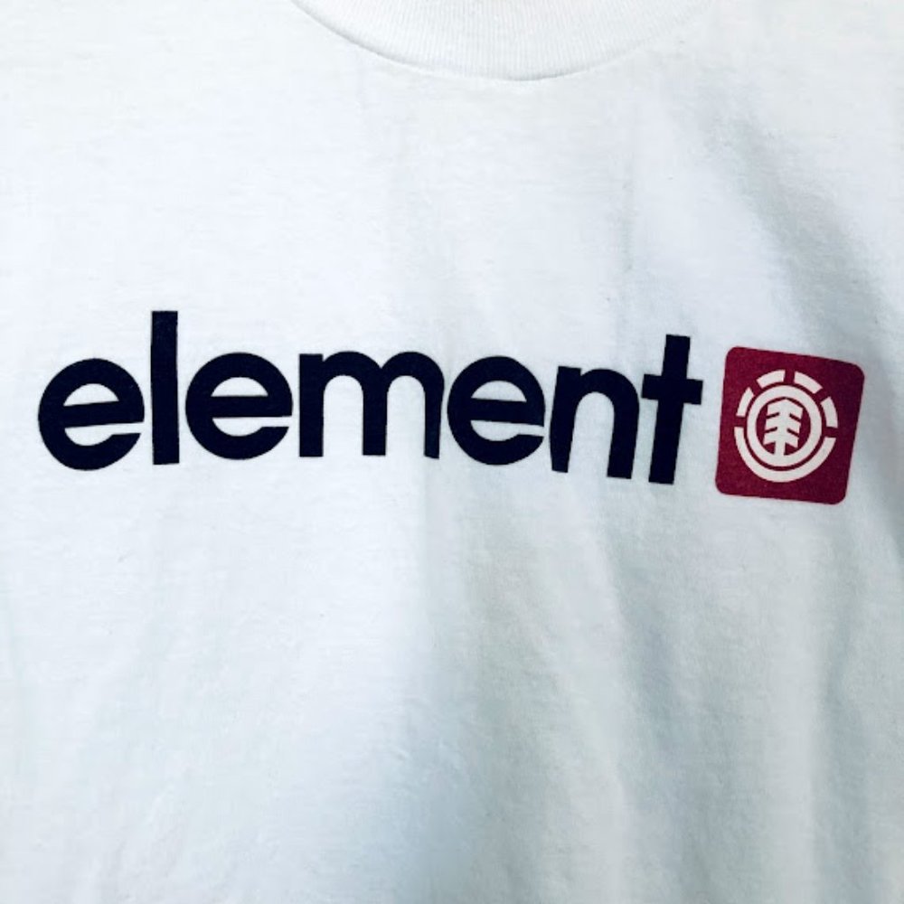 NEW Men ELEMENT white short sleeve t-shirt, size XL - Picture 2 of 6
